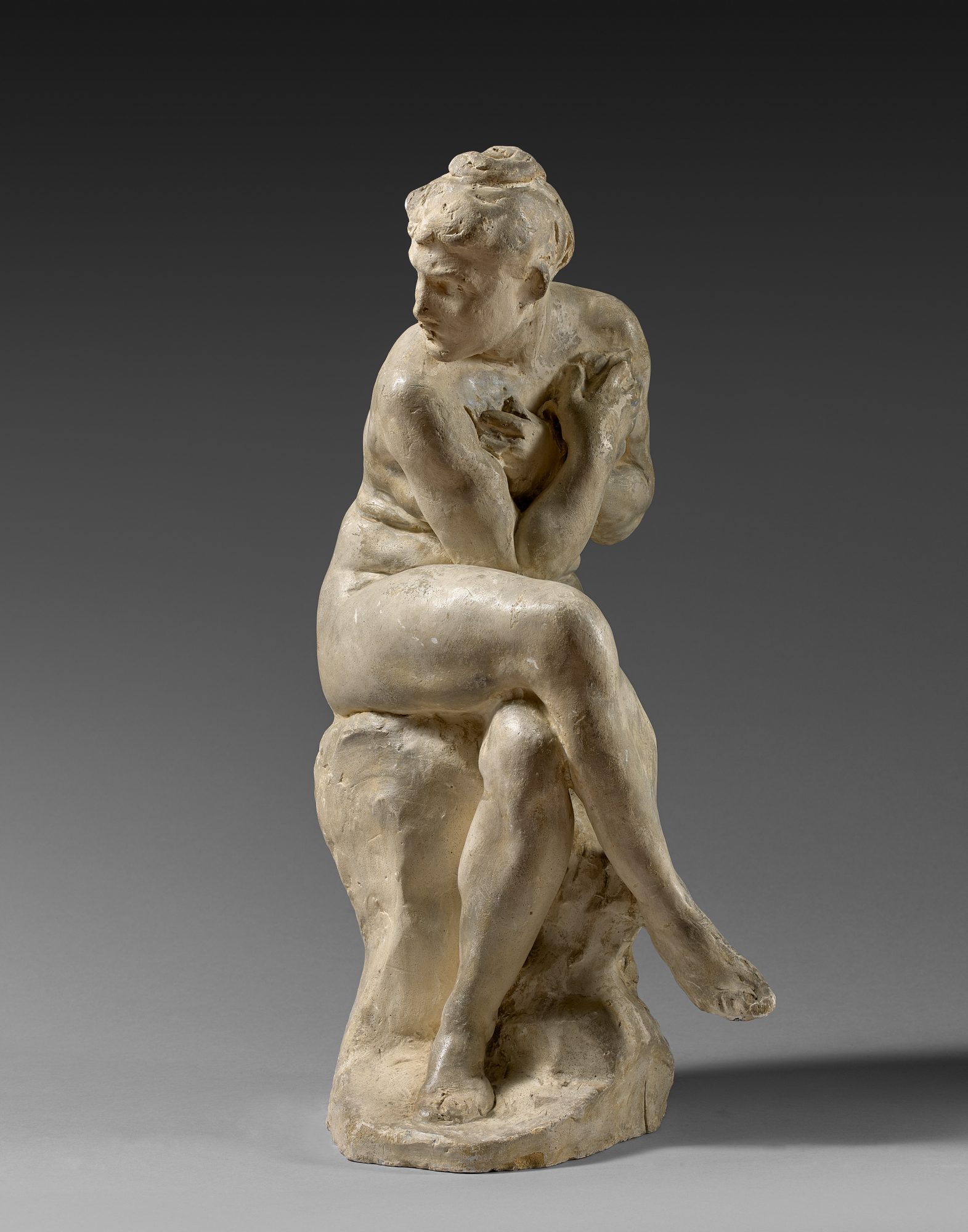 DALOU (1838-1902)-baigneuse surprise